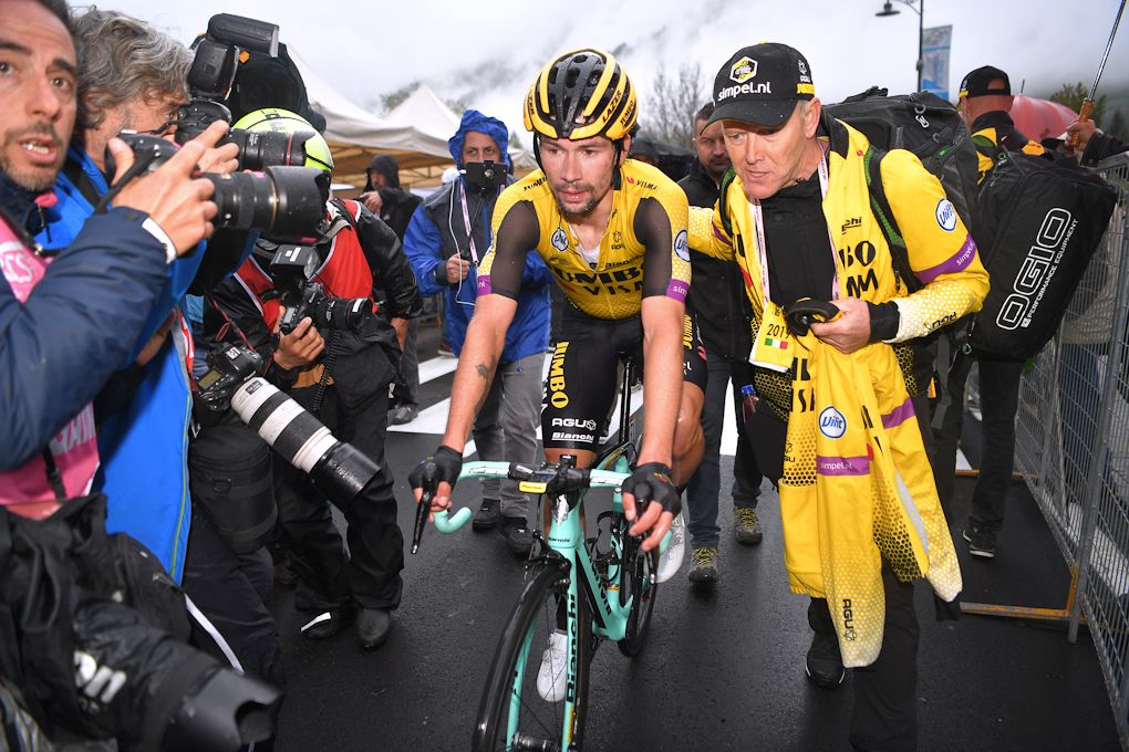 Primoz Roglic had another tough day in the Alps during stage 16 at the Giro