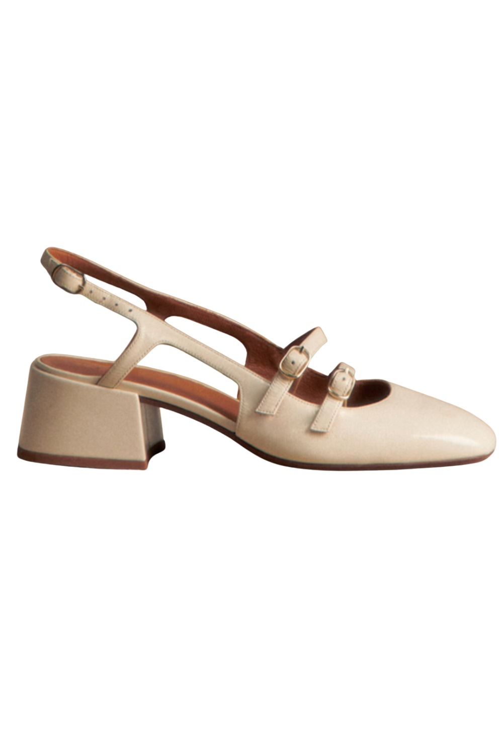 Paula Babies - White Lacquer - Patent Goatskin Leather - S&amp;eacute;zane