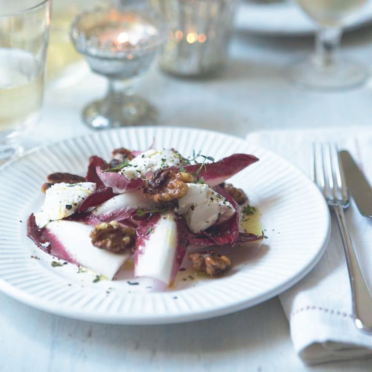 Red Chicory, Walnut and Goats&#039; Cheese Salad recipe-recipe ideas-new recipes-woman and home