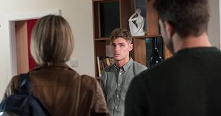 Amy Barnes and Ryan Knight tell Ste they want full custody of the children in Hollyoaks