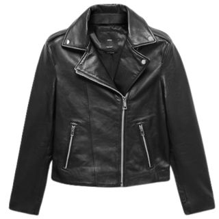 Mango Leather biker jacke