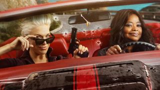 Hannah Waddingham and Octavia Spencer in promotional image for TV show "Ride or Die"