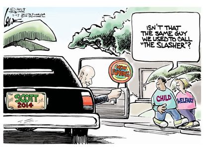 Political cartoon Florida Rick Scott