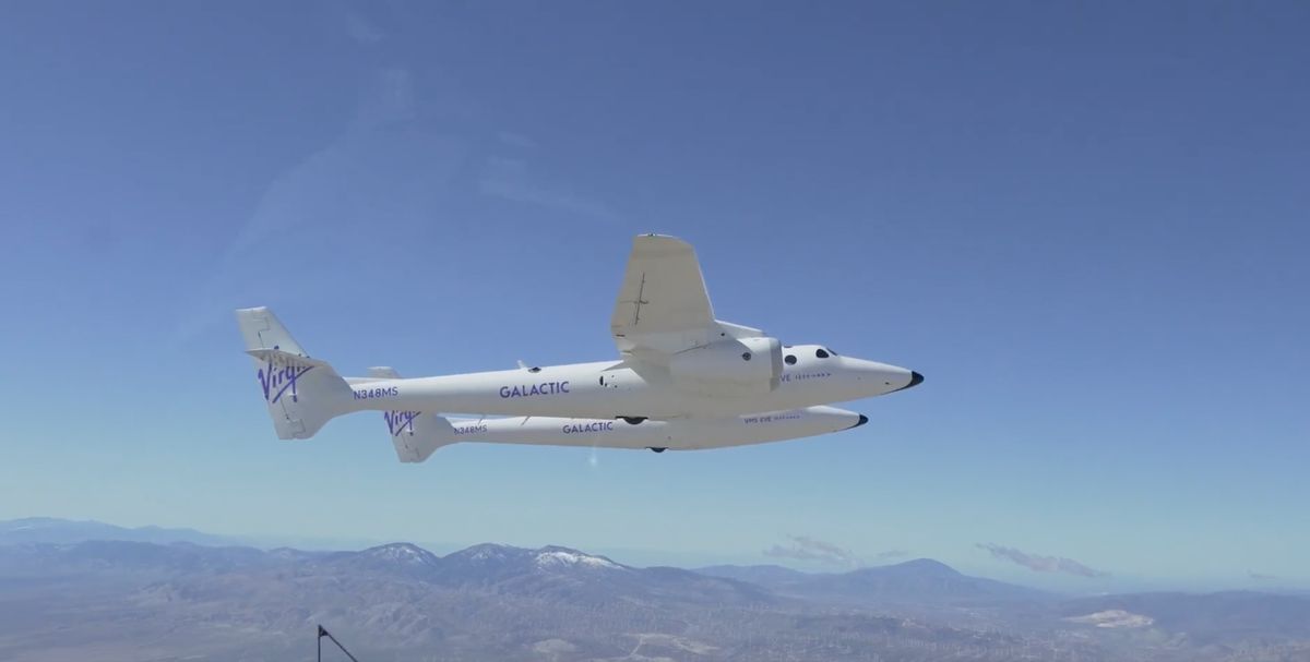 اخبارهواپیمای حامل ویرجین گالاکتیک برای اولین بار از سال 2021 پرواز می کند