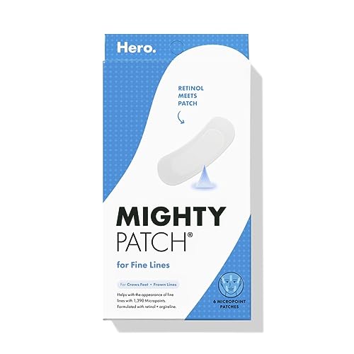 Hero Cosmetics Mighty Patch&amp;trade; for Fine Lines Patches - Featuring Retinol and 1,390 Dissolving Micropoint&amp;trade; Points to Help Renew the Look of Skin (6 Count)