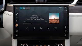 An in-car display showing Amazon Alexa