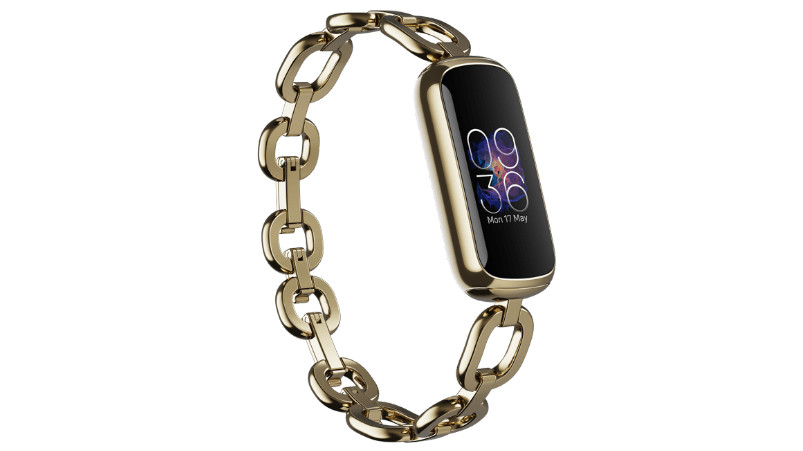 Fitbit Luxe with stainless steel link bracelet