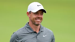 Rory McIlroy smiles in the pro-am before the Memorial Tournament at Muirfield Village