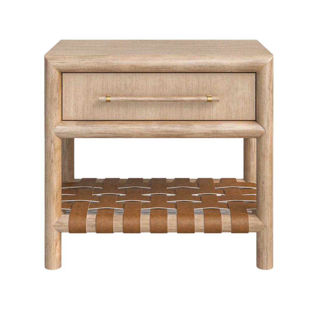 Birch Lane Colleen Leather Nightstand