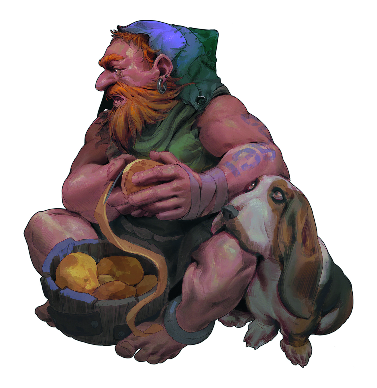 Fantasy art character designs