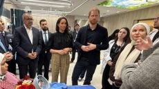 Prince Harry and Meghan Markle at the Specialty Hospital in Amman, Jordan