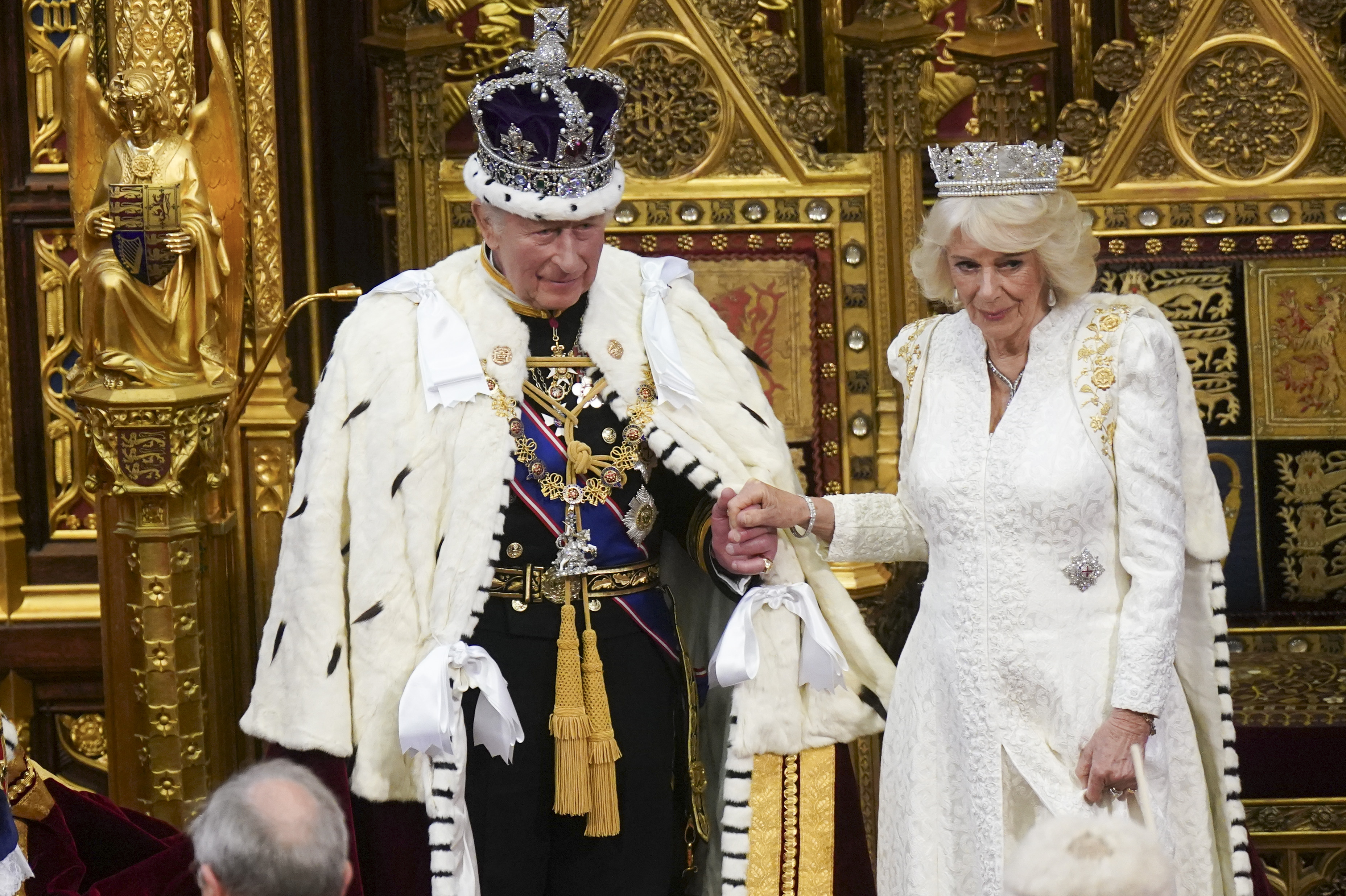 HMThe King accompanied by HM The Queen reads the Kings Speech at the 2026&amp;nbsp;State Opening&amp;nbsp;of&amp;nbsp;Parliament Westminster