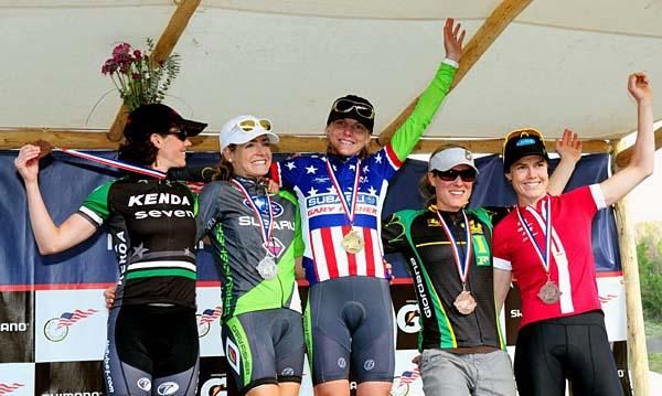 Elite women's podium.