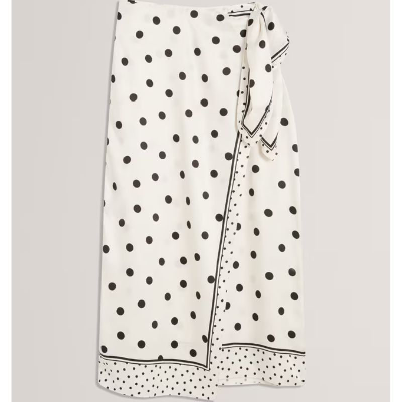 Ted Baker, Albbaa Polka Dot Midi Skirt