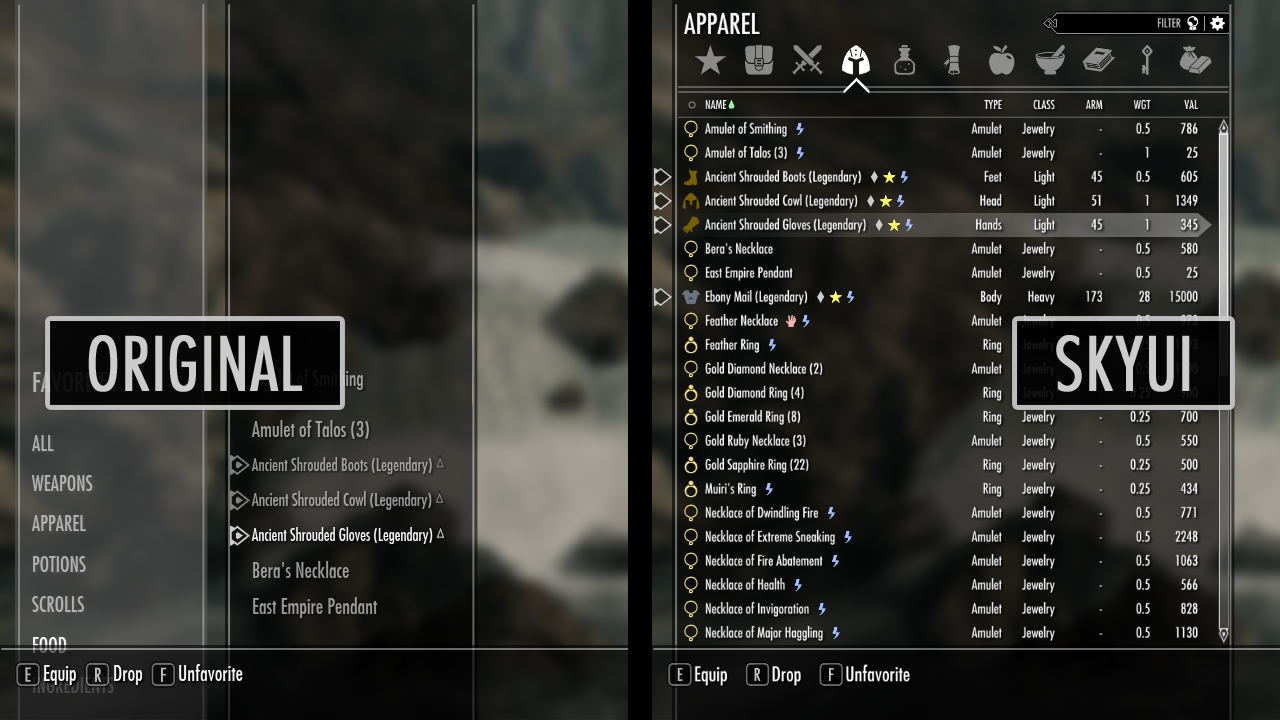 Skyrim Special Edition mod - SkyUI