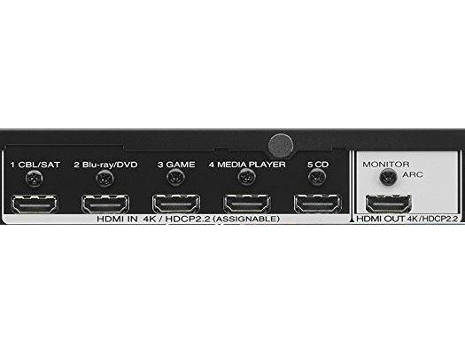 The Marantz NR1508 has five HDMI inputs.