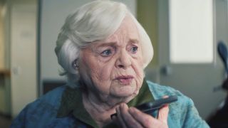 June Squibb talking on the phone in Thelma