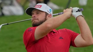 Tyrrell Hatton takes a shot at the Tour Championship at East Lake