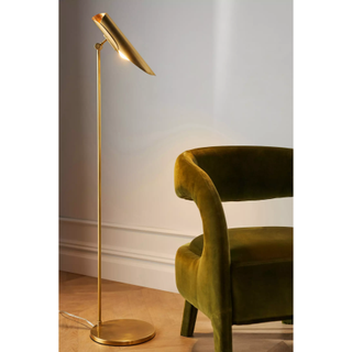 gold modern floor lamp