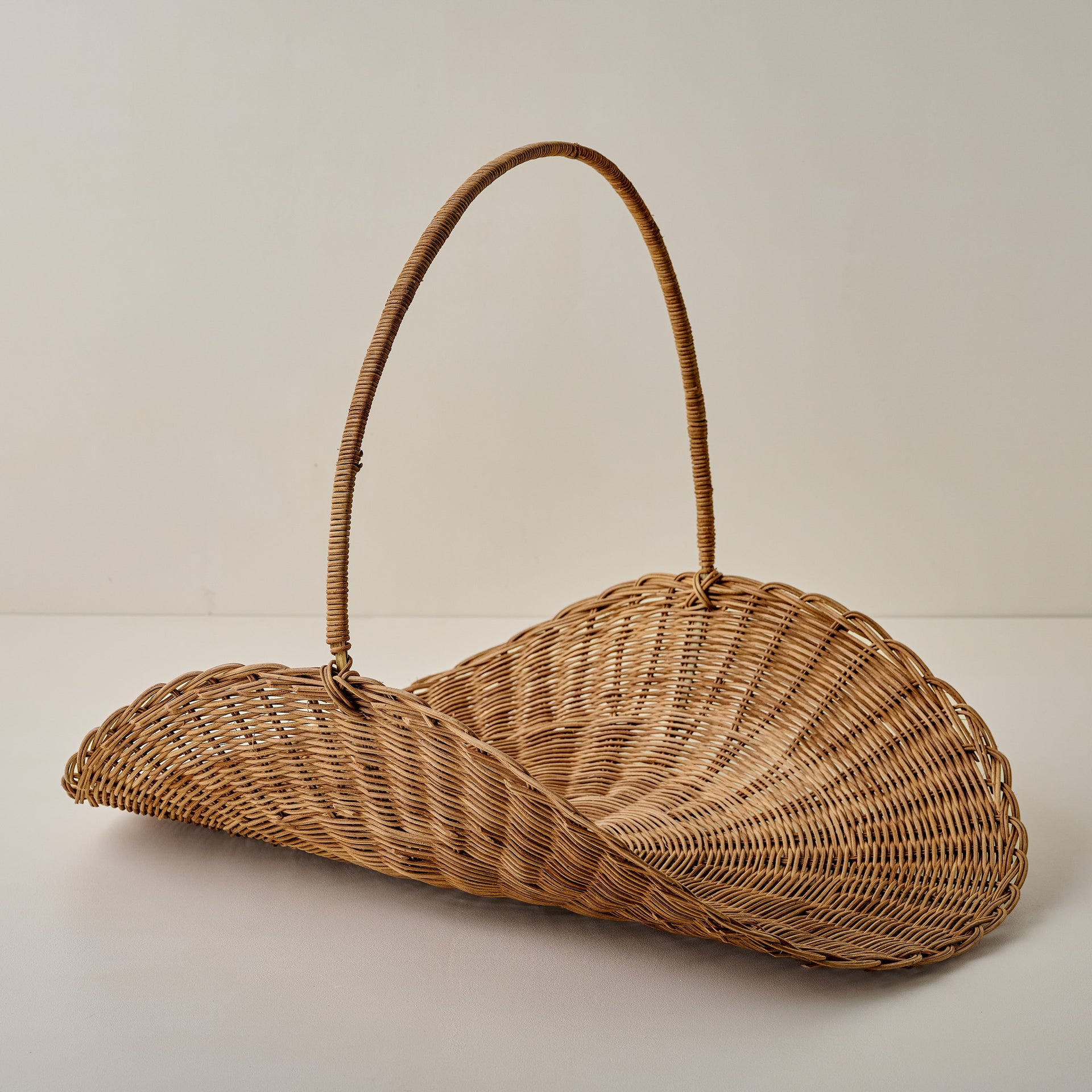 Vintage Inspired Wicker Gathering Basket