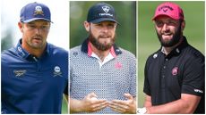 Bryson DeChambeau, Tyrrell Hatton and Jon Rahm