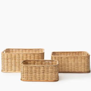 Palm & Rattan Basket