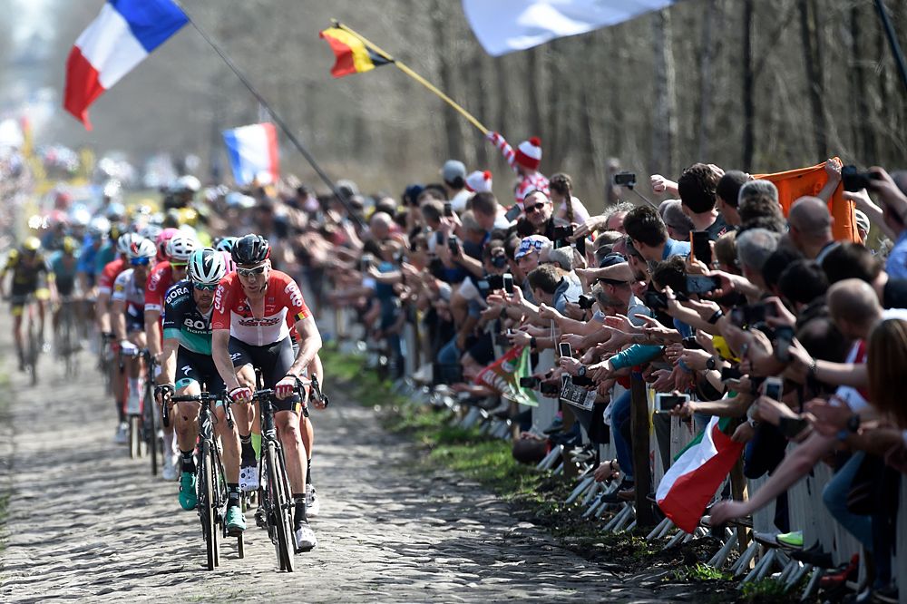 Jens Debusschere (Bel) Lotto Soudal at 2018 Paris-Roubaix