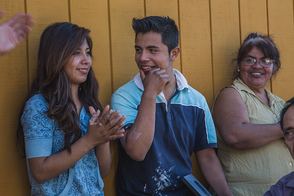 Novo Nordisk bond over building homes for poor families in Rosarito, Mexico.