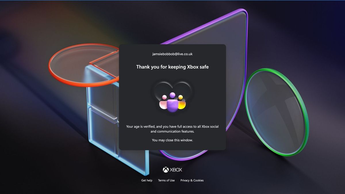 Xbox's age verification system