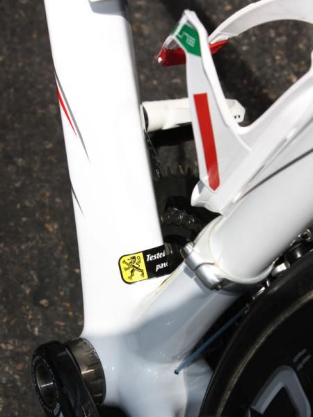 Pozzato used a nearly identical bike for the spring classics this year.