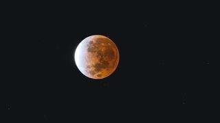 The partial lunar eclipse from Austin, Texas