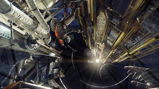 Floating through space in Prey (2017) video game
