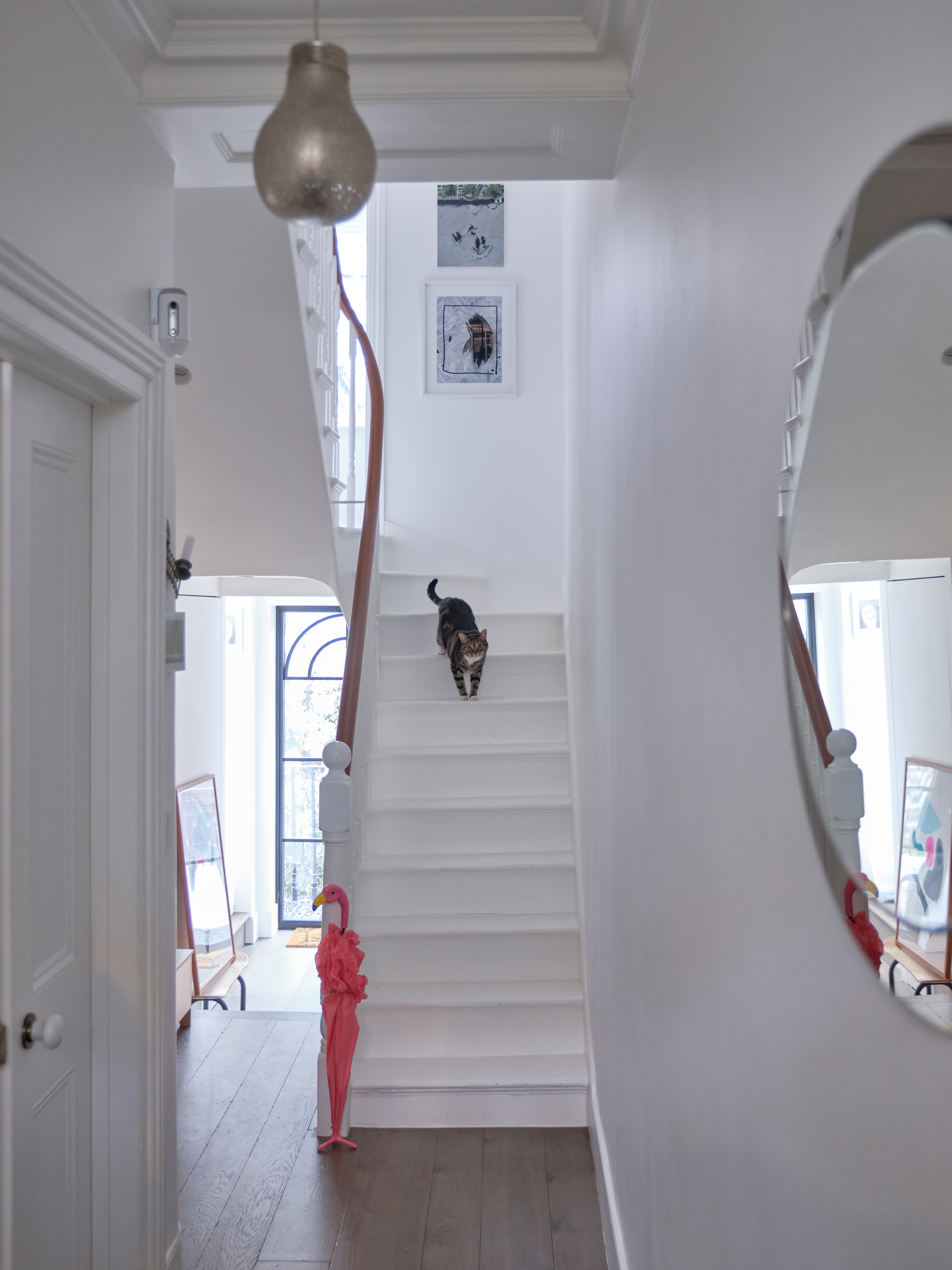 All white hallway