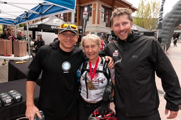Congratulations were in order at the finish