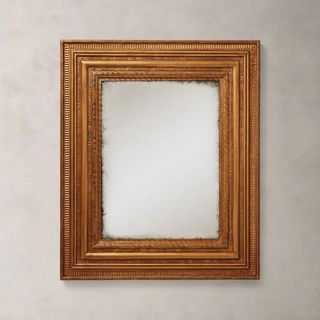 gilded rectangular mirror 