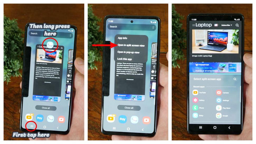 pixel split screen android 12