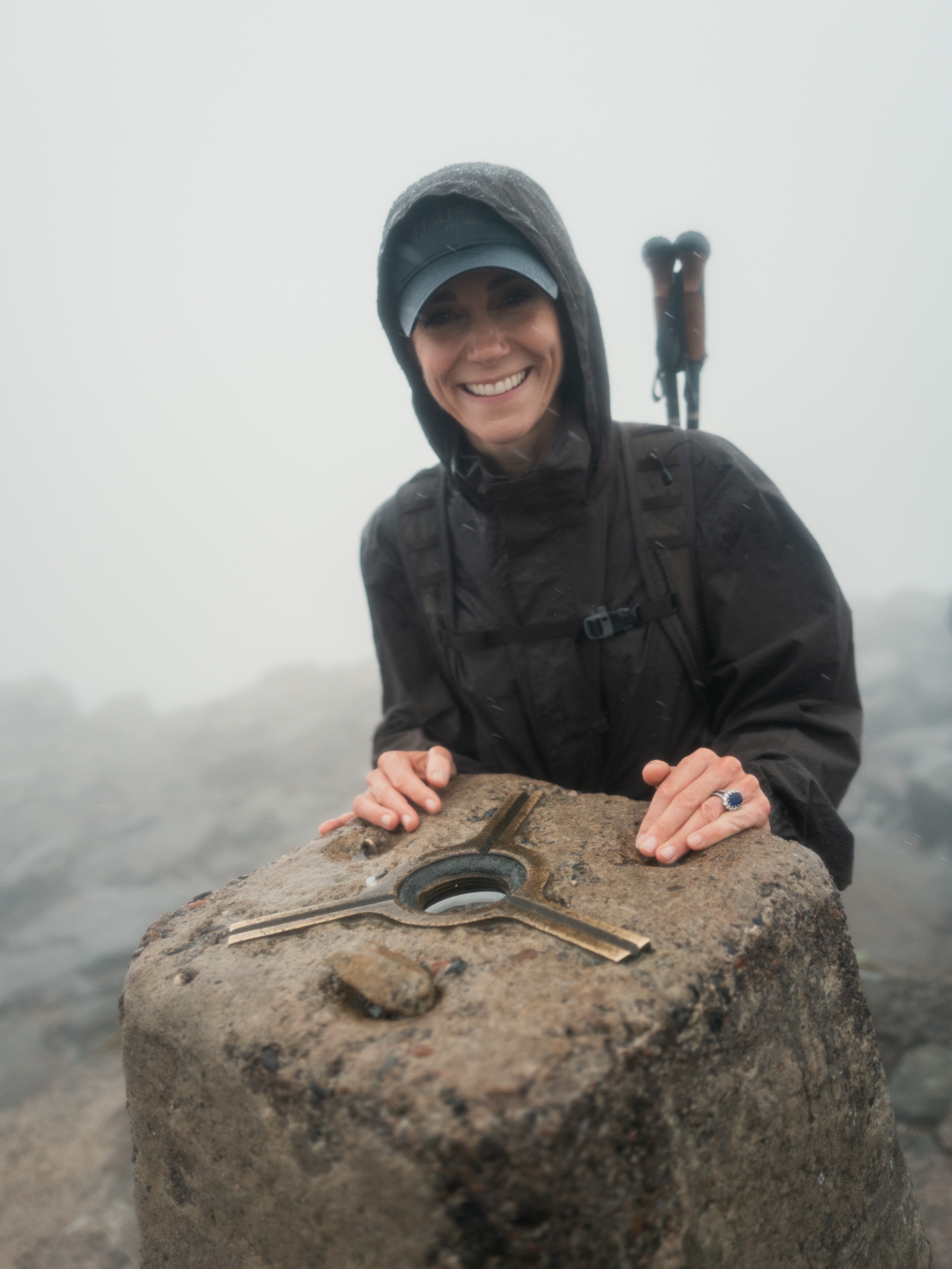 Princess Kate at the top of a mountain