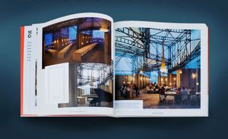 Double page spread of Studio East Dining