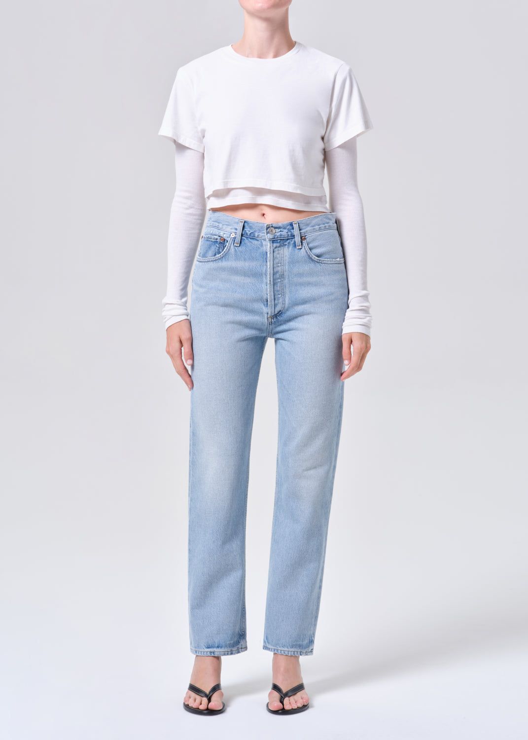 90's Pinch Waist High Rise Straight (weightless) in Addition - 23 / Addition