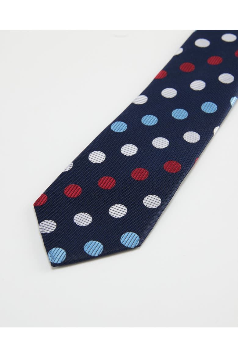 Polka Dot Silk Jacquard Tie