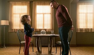 My Spy Chloe Coleman stands up to Dave Bautista in his dining room