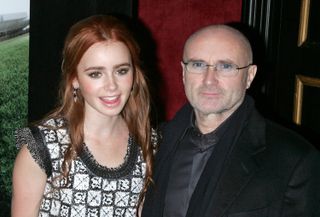 Phil Collins with daughter Lily Collins