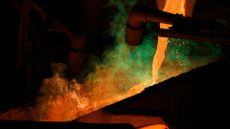 Copper smelting at El Teniente mine, the world's largest underground copper mine in Machali, near Rancagua, Chile.