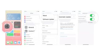 Steps for enabling automatic updates on iPhone
