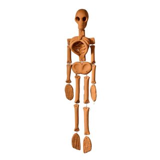 Terracotta hanging skeleton Halloween decoration