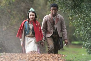 Hansel and Gretel in the woods in After Ever After.