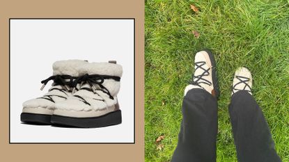 Image of fitflop shearling boots