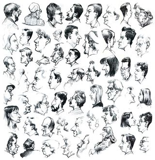 Improve your face drawing skills by doing lots of caricatures