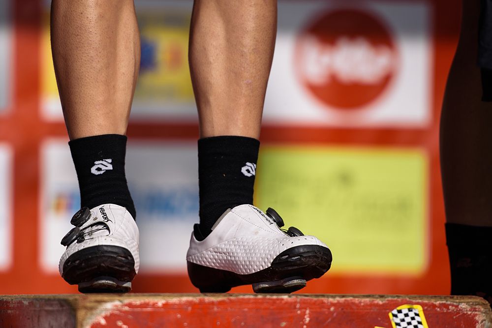 Race winner , Giorgia Bronzini on the top step of the podium in Dottignies - Grand Prix de Dottignies 2016