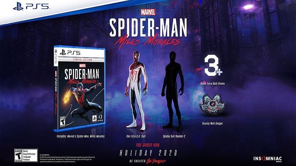 First Spider-Man: Miles Morales alternative suit revealed in PS5 pre-order  details